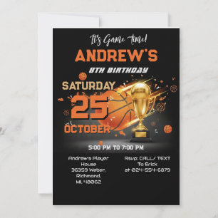 Carte d'invitation personnalisée pour anniversaire