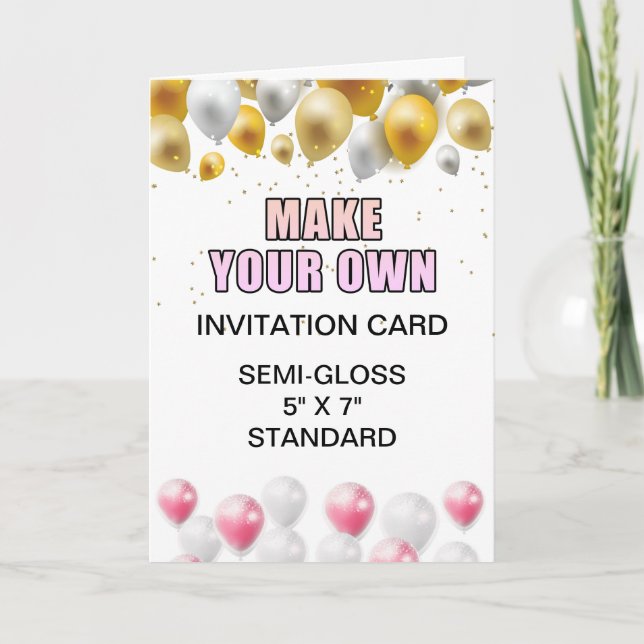 Carte d'invitation personnalisée pour Faire-part d (Devant)