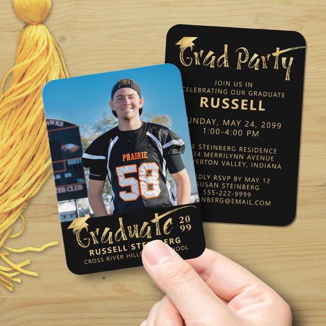 Carte d'invitation photo de la Mini Graduation Par (Créateur téléchargé)