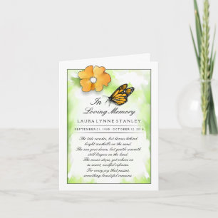 Carte d'invitation photo du service commémoratif p