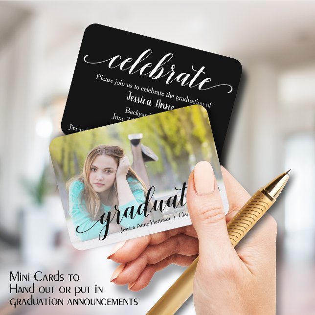 Carte d'invitation photo MINI Graduate (Créateur téléchargé)