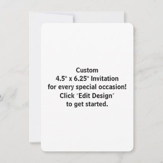 Carte d'invitation plate personnalisée 11,4 cm x 1