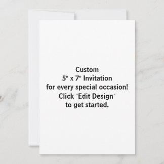 Carte d'invitation plate personnalisée 13 x 18 cm