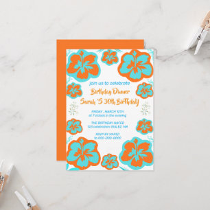 Carte d'invitation pour 30e anniversaire modèle nu