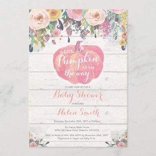 Carte d'invitation pour Baby shower de petite Citr