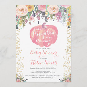 Carte d'invitation pour Baby shower de petite Citr