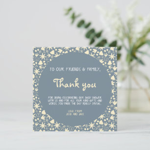 Carte d'invitation pour baby shower motif amusant