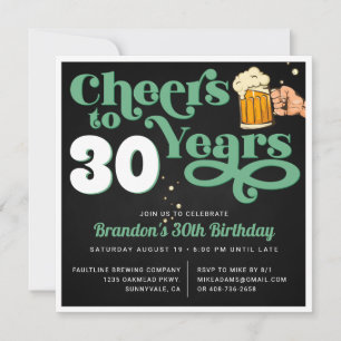 Carte d'invitation pour fête d'anniversaire jubilé
