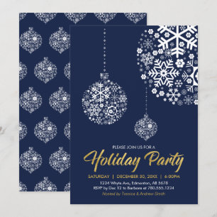 Carte d'invitation pour fête de Noël / Fêtes de fi