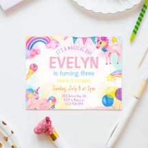 Carte d'invitation pour fille d'anniversaire de la
