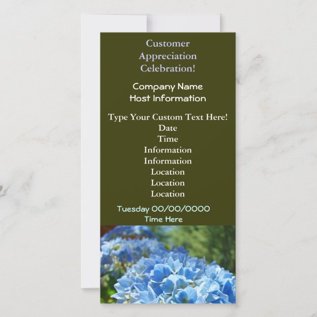 Carte d'invitation pour la célébration de l'appréc (Devant)