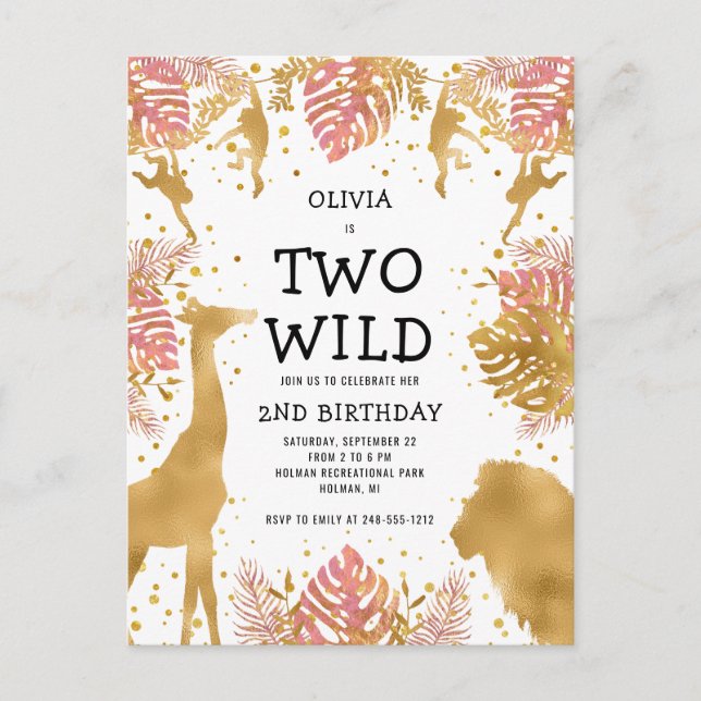 Carte d'invitation pour la fête d'anniversaire des (Devant)