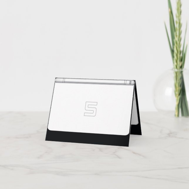 Carte d'invitation pour la fête du 5e anniversaire (Devant)