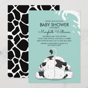 Carte d'invitation pour la fête du Baby shower de 