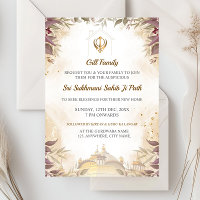 Carte d'invitation pour la pendaison de crémaillèr