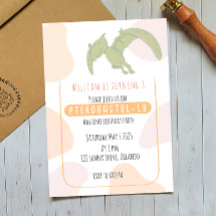 Carte d'invitation pour la première fête d'anniver