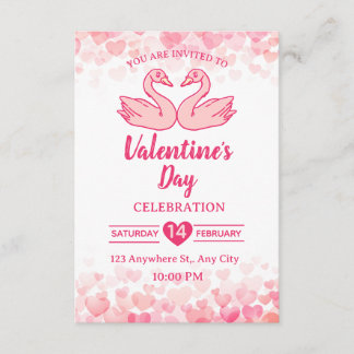 Carte d'invitation pour la Saint-Valentin