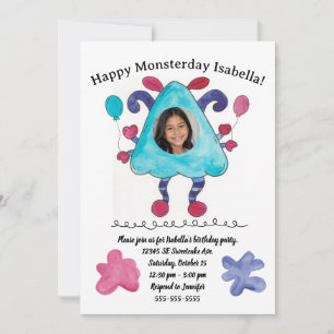 Carte d'invitation pour l'anniversaire des enfants