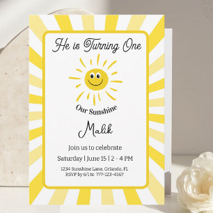 Carte d'invitation pour l'anniversaire des enfants