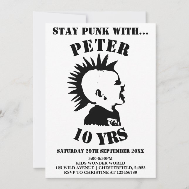 CARTE D'INVITATION POUR L'ANNIVERSAIRE DES GARÇONS (Devant)