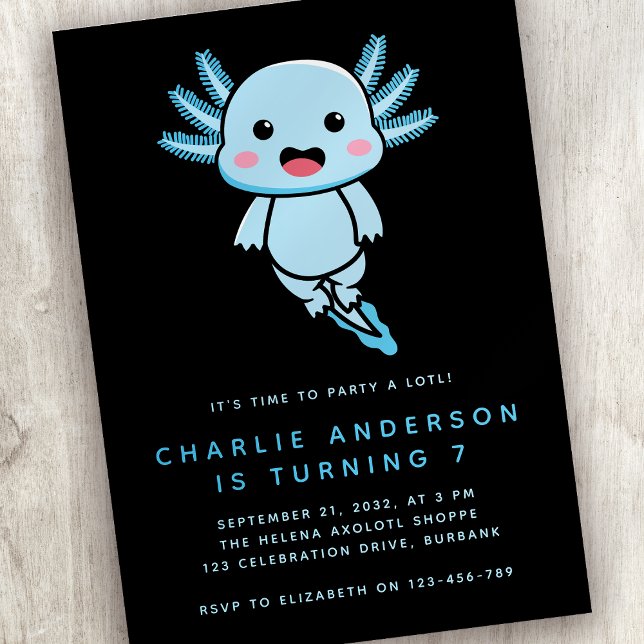 Carte d'invitation pour l'anniversaire d'un enfant (Créateur téléchargé)