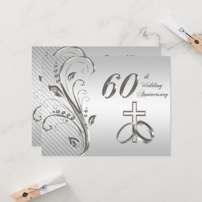 Carte d'invitation pour le 60e anniversaire du Mar (Devant/Arrière en situation)