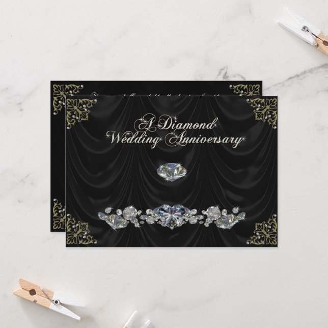 Carte d'invitation pour le 60e anniversaire du Mar (Devant/Arrière en situation)
