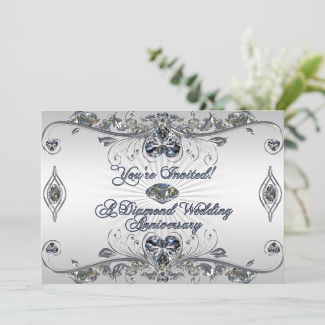 Carte d'invitation pour le 60e anniversaire du Mar (Debout devant)