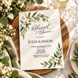 Carte d'invitation pour le dîner de répétition la