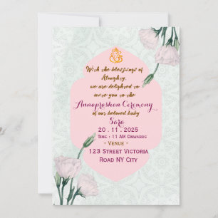 Carte d'invitation pour le rituel de la première a