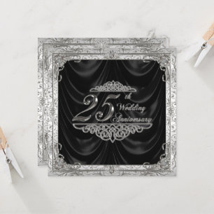 Carte d'invitation pour les 25 ans de mariage