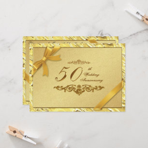 Carte d'invitation pour les 50 ans de mariage