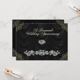 Carte d'invitation pour les 60 ans de mariage