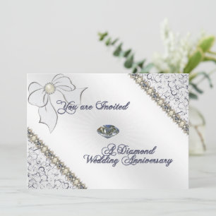 Carte d'invitation pour les 60 ans de mariage