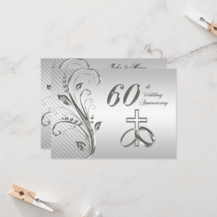 Carte d'invitation pour les 60 ans de mariage