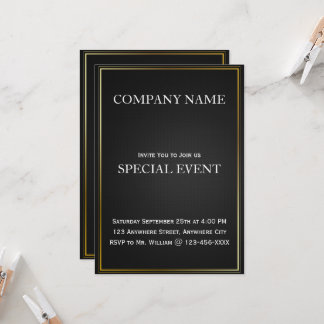 Carte d'invitation pour les fêtes d'entreprise Bla