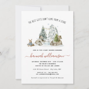 Carte d'invitation pour une baby shower sur le thè