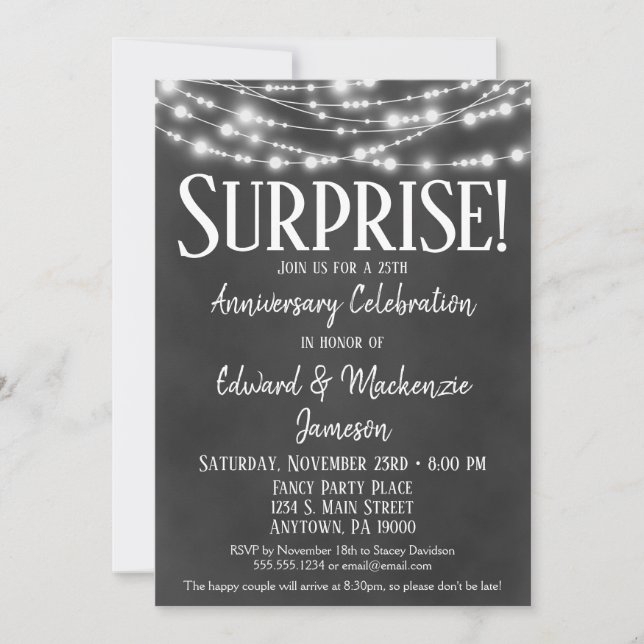 Carte d'invitation pour une fête d'anniversaire su (Devant)