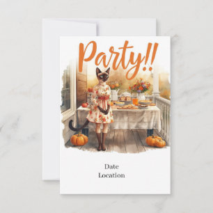 Carte d'invitation pour une fête d'automne – Rasse