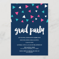 Carte d'invitation pour une fête de remise de dipl