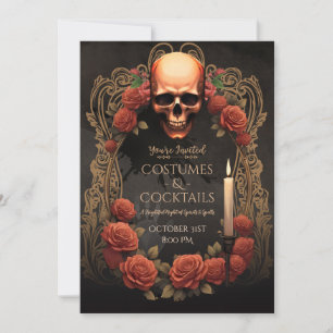 Carte d'invitation pour une soirée Halloween Costu
