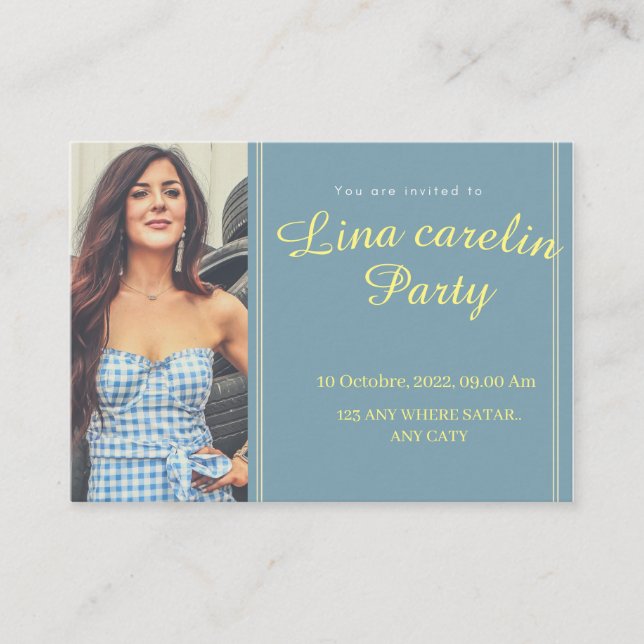 Carte d'invitation pour votre meilleur ami et écol (Devant)