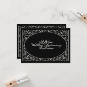Carte d'invitation RSVP pour les 25 ans de mariage