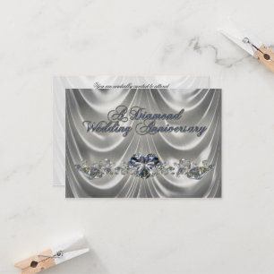Carte d'invitation RSVP pour les 60 ans de mariage