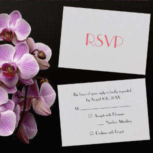 Carte d'invitation RSVP pour Parti Gris Moderne