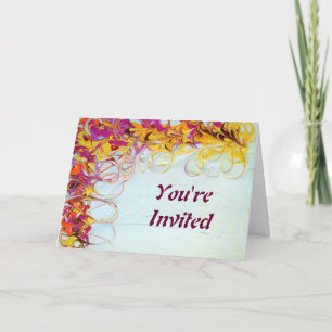 Carte d'invitation Sunny Swirls