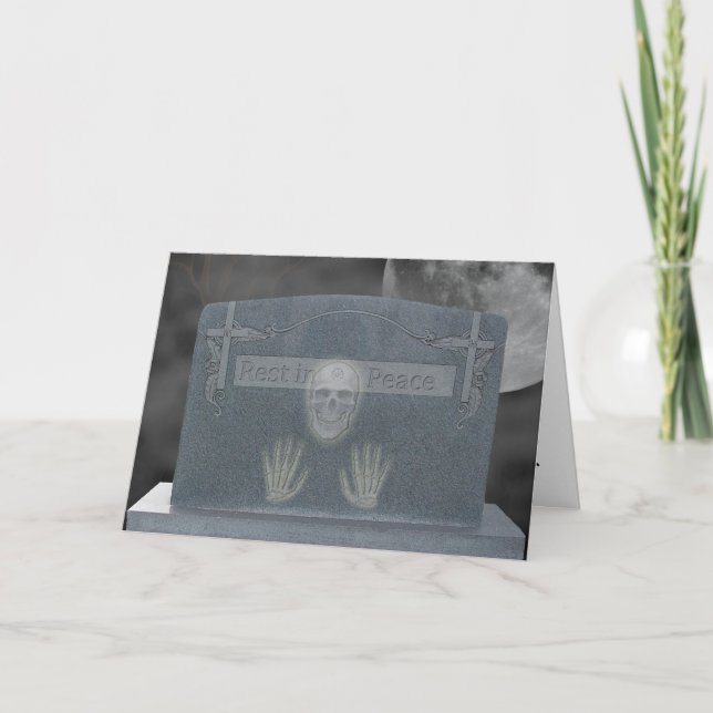 Carte d'invitation Tomb Stone (Devant)