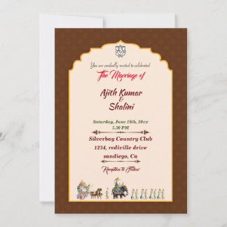 Carte d'invitation traditionnelle