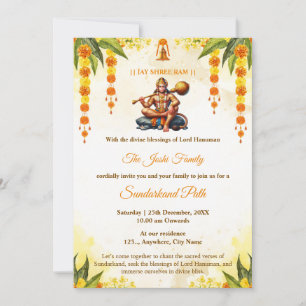 Carte d'invitation traditionnelle pour le chemin d