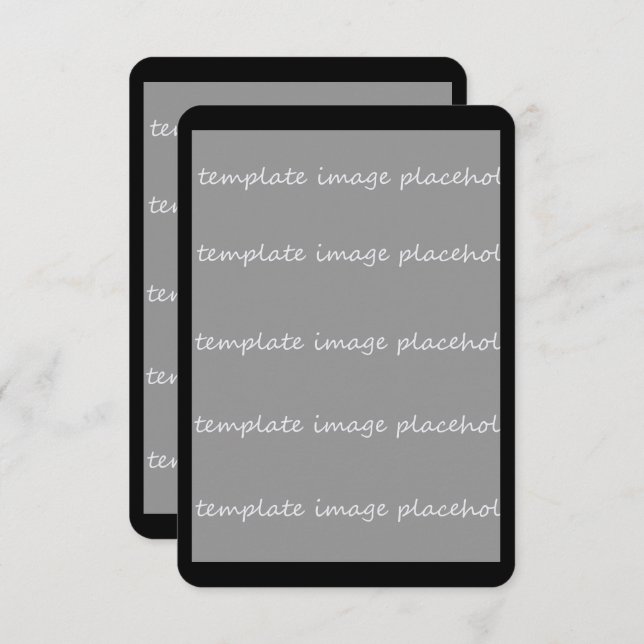 Carte d'invitation vide 3.5x5 Ajoutez vos propres  (Devant / Derrière)